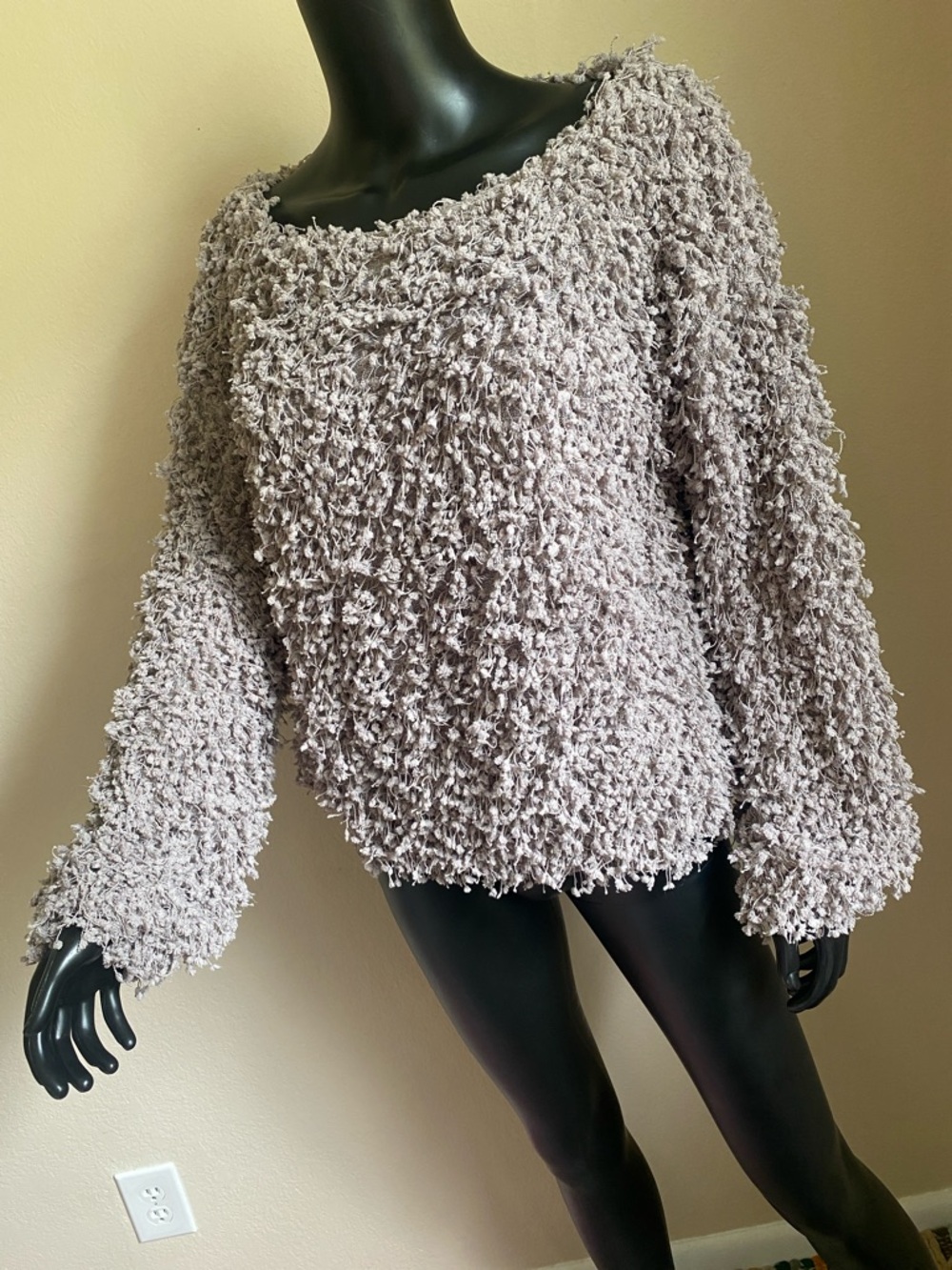 Blu Pepper Plush Scoop Neck Sweater - Dusty Lavender - Picture 3 of 11